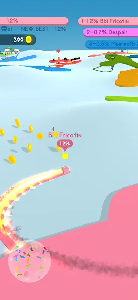 Paper.io 4 [МОД: Много монет, Открытые уровни и Мега MOD] Screenshot 2