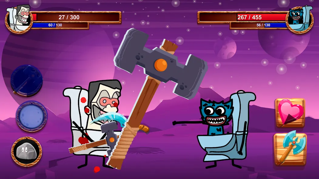 Cartoon Battle [МОД: Меню, Бесконечные монеты и Открытые уровни] Screenshot 2
