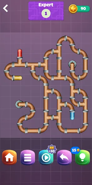 Pipe Puzzle Connect (Пайп Пазл Коннект) [МОД: Много денег, Монет и Все открыто] Screenshot 4