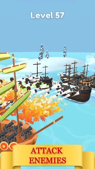 Merge Pirates (Мердж Пираты) [МОД: Много монет, Открытые уровни и Мега MOD] Screenshot 2