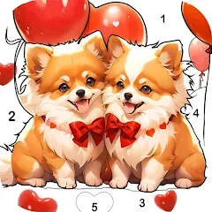 Скачать Dog Coloring, Color by number [МОД: Много монет, Открытые уровни и Мега MOD] | Взлом Dog Coloring, Color by number на Андроид