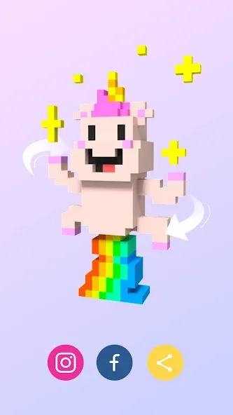 Pixel.ly 3D [МОД: Деньги, Монеты и Меню MOD] Screenshot 5