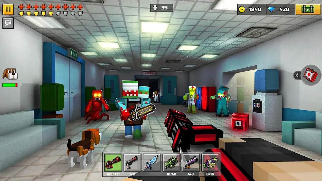 Pixel Gun 3D - FPS Shooter (Пиксельный пистолет 3Д) [МОД: Бесконечные деньги, Монеты и Мега MOD] Screenshot 4
