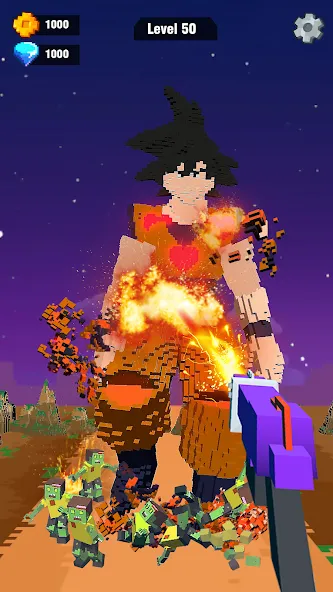 Pixel Shooting: Craft Demolish (Пиксельное стрелялка) [МОД: Бесконечные деньги, Монеты и Мега MOD] Screenshot 4