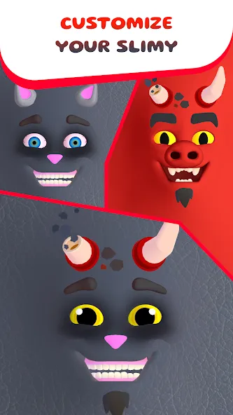 My Talking Slimy: Cat Friends (Май Токинг Слайми) [МОД: Деньги, Монеты и Меню MOD] Screenshot 3