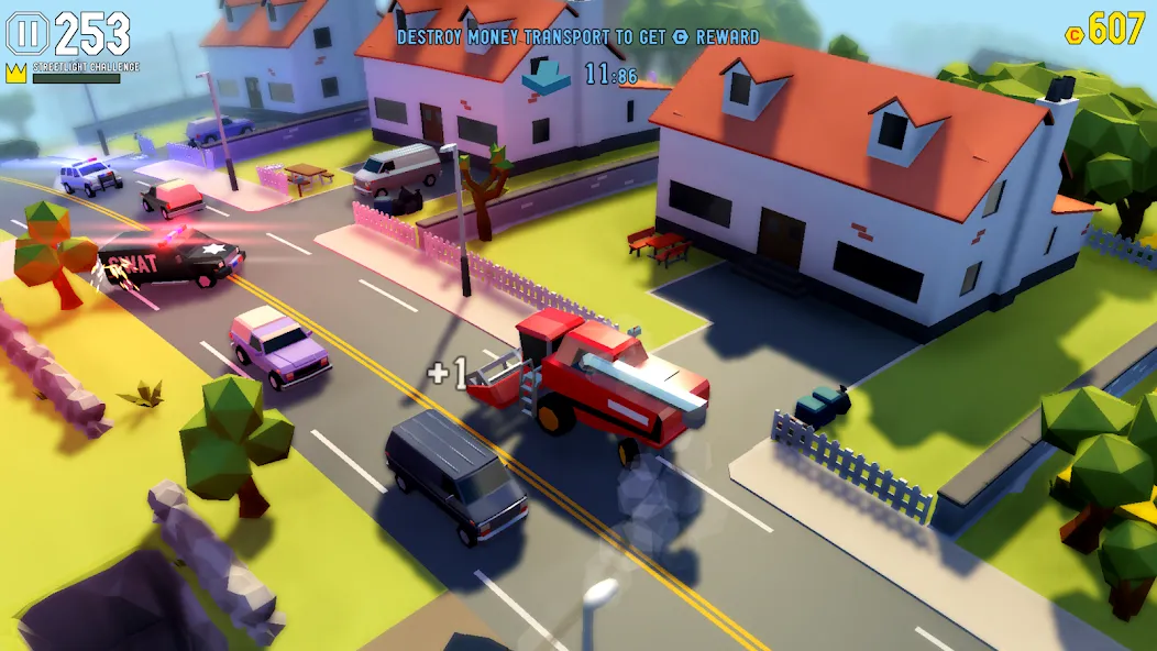 Reckless Getaway 2: Car Chase (Реклесс Гетавей 2) [МОД: Меню, Бесконечные монеты и Открытые уровни] Screenshot 2