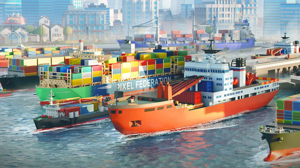Port City: Ship Tycoon (Порт Сити) [МОД: Бесконечные деньги, Монеты и Мега MOD] Screenshot 3