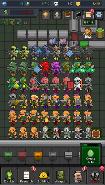 Grow Zombie VIP : Merge Zombie [МОД: Много денег, Монет и Все открыто] Screenshot 3