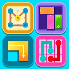 Скачать Puzzle Games Collection game [МОД: Меню, Бесконечные монеты и Открытые уровни] | Взлом Puzzle Games Collection game на Андроид