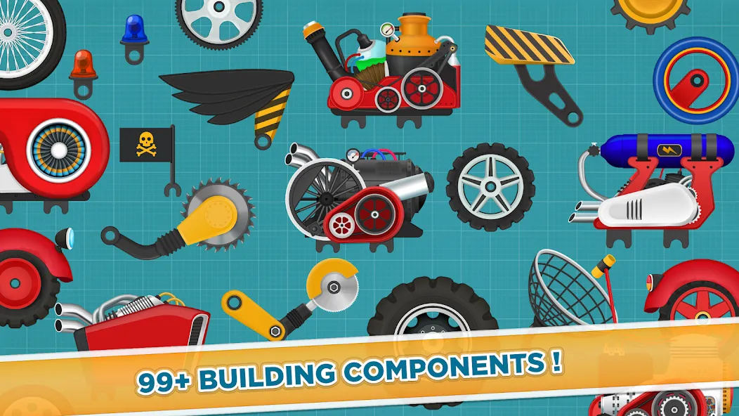 Car Builder & Racing for Kids [МОД: Бесконечные деньги, Монеты и Мега MOD] Screenshot 5