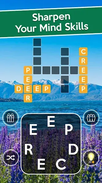Word Cross: Crossy Word Search (Уорд Кросс) [МОД: Много денег, Монет и Все открыто] Screenshot 2