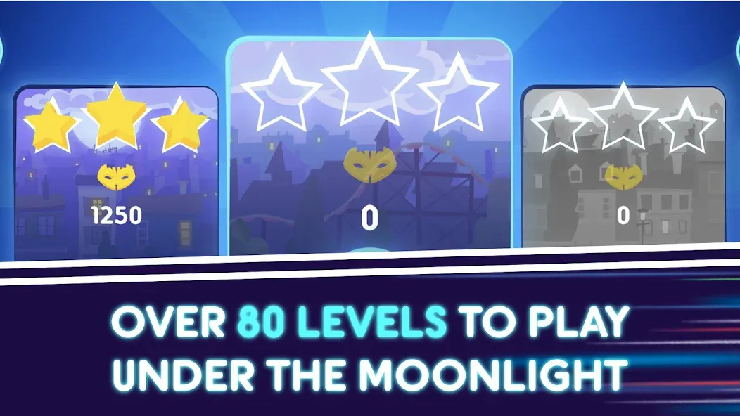 PJ Masks™: Moonlight Heroes [МОД: Меню, Бесконечные монеты и Открытые уровни] Screenshot 1