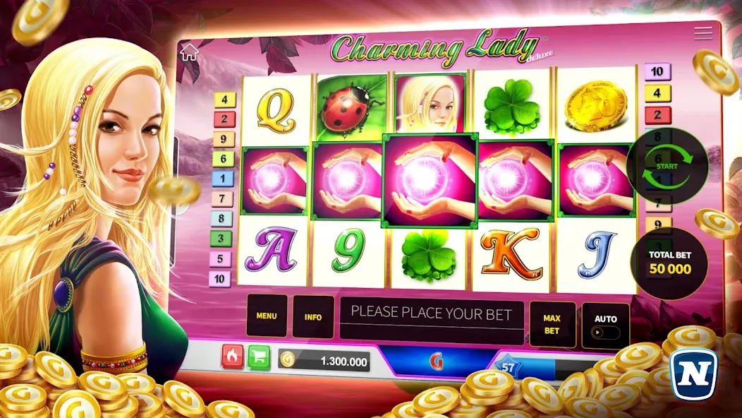 Gaminator Online Casino Slots [МОД: Все открыто, Дополнительные деньги и Меню MOD] Screenshot 3