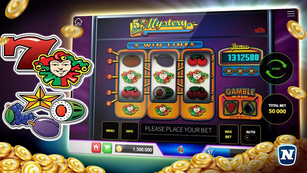 Gaminator Online Casino Slots [МОД: Все открыто, Дополнительные деньги и Меню MOD] Screenshot 4