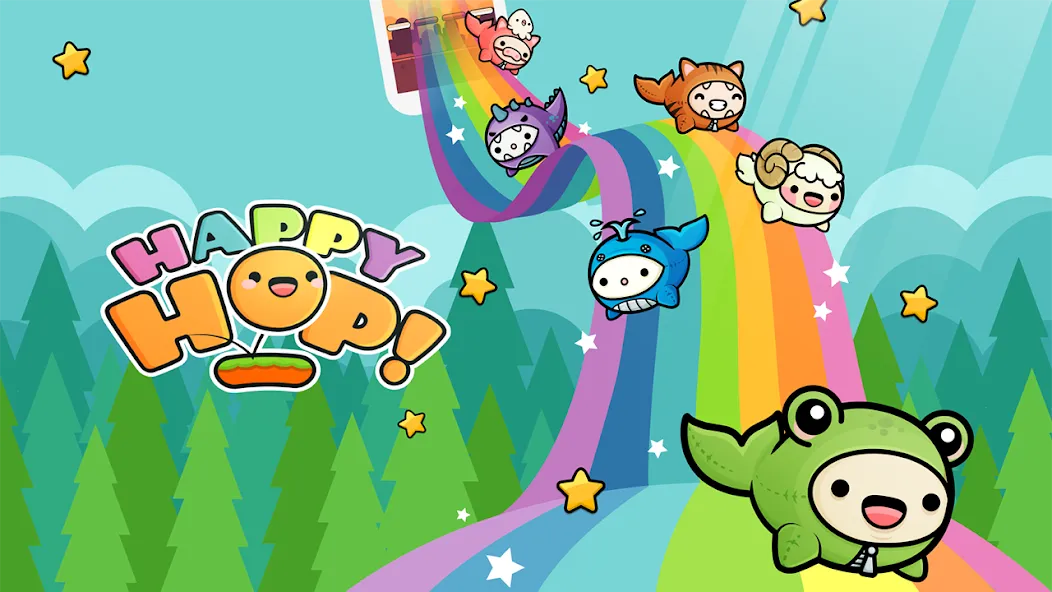 Happy Hop: Kawaii Jump (Хэппи Хоп) [МОД: Деньги, Монеты и Меню MOD] Screenshot 1