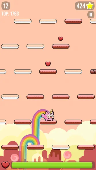 Happy Hop: Kawaii Jump (Хэппи Хоп) [МОД: Деньги, Монеты и Меню MOD] Screenshot 2