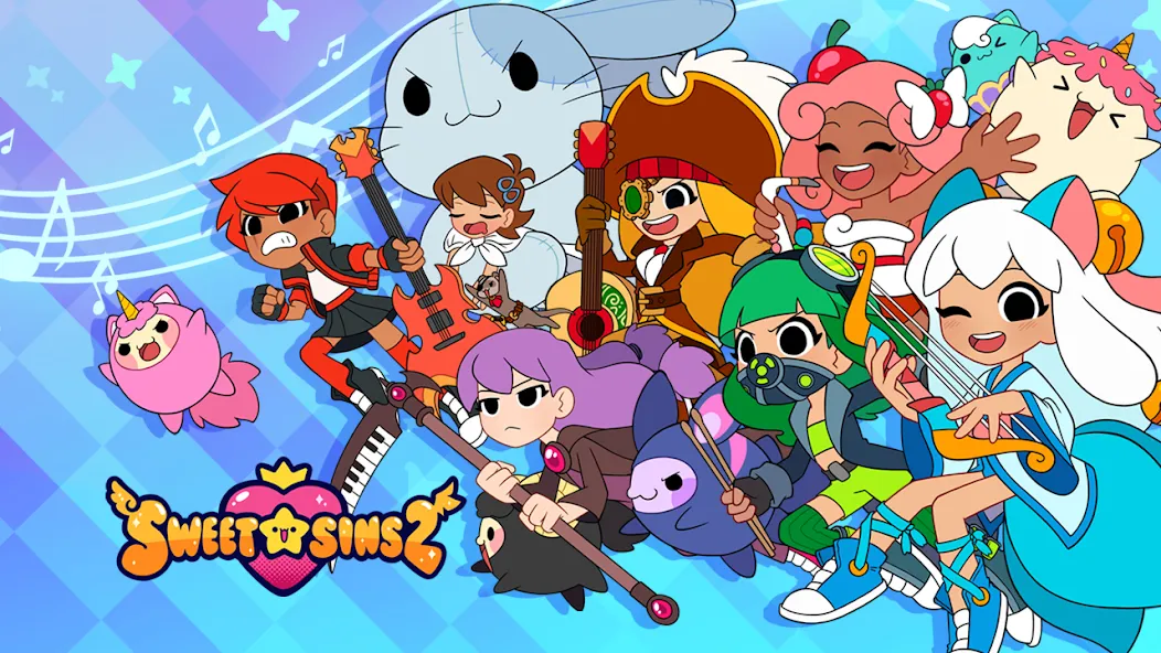 Sweet Sins 2 Rhythm Music Game (Свит Синс 2) [МОД: Меню, Бесконечные монеты и Открытые уровни] Screenshot 1