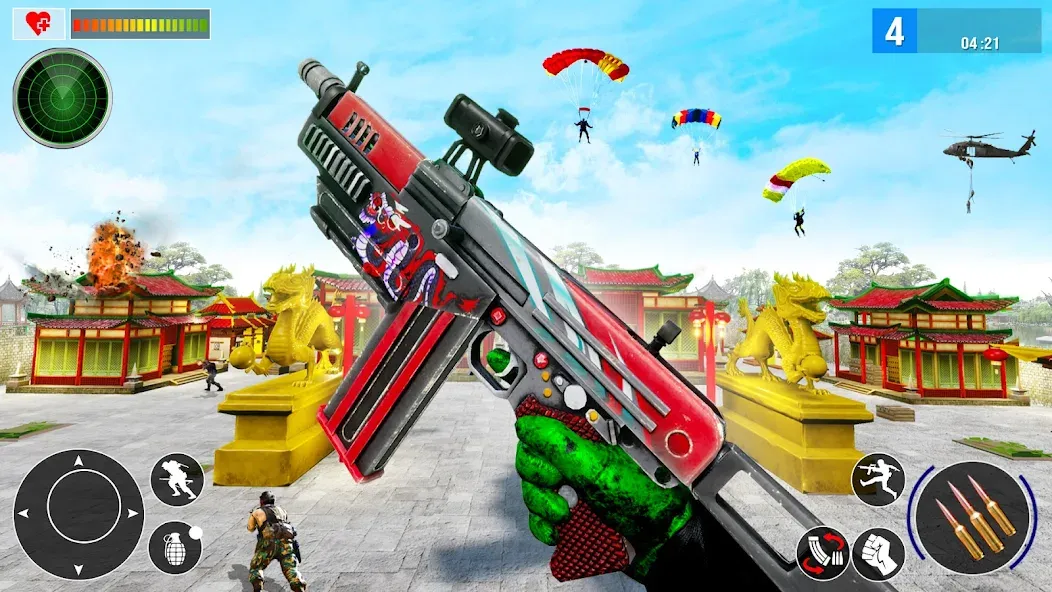 Real Commando Secret Mission (Реальная команда секретной миссии) [МОД: Много денег, Монет и Все открыто] Screenshot 1