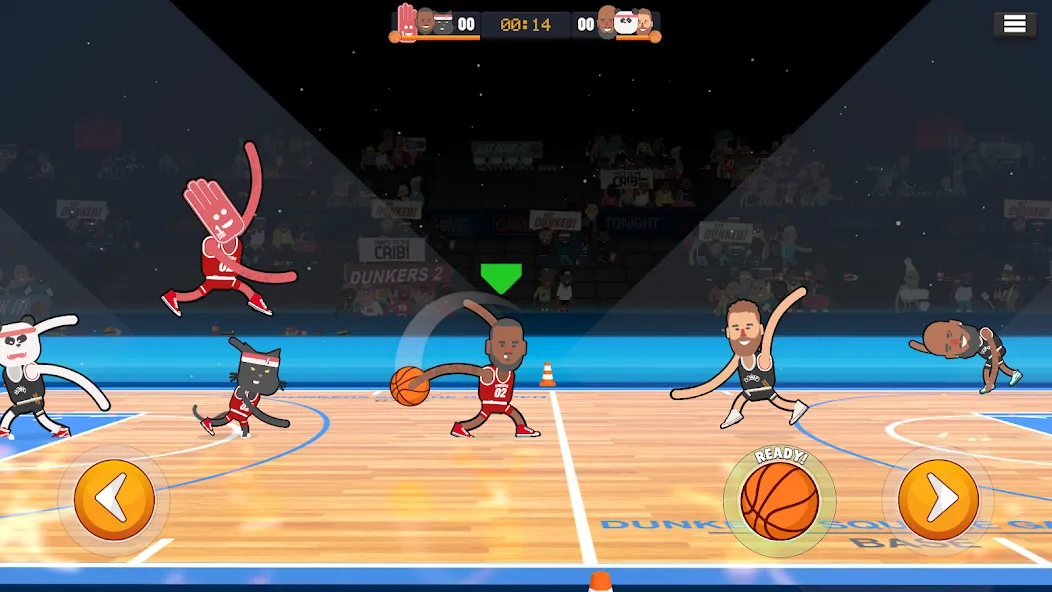 Dunkers 2 (Данкерс 2) [МОД: Меню, Бесконечные монеты и Открытые уровни] Screenshot 2