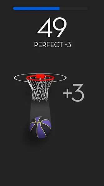 Dunk Stroke-3D Basketball (Дунк Строк) [МОД: Деньги, Монеты и Меню MOD] Screenshot 2