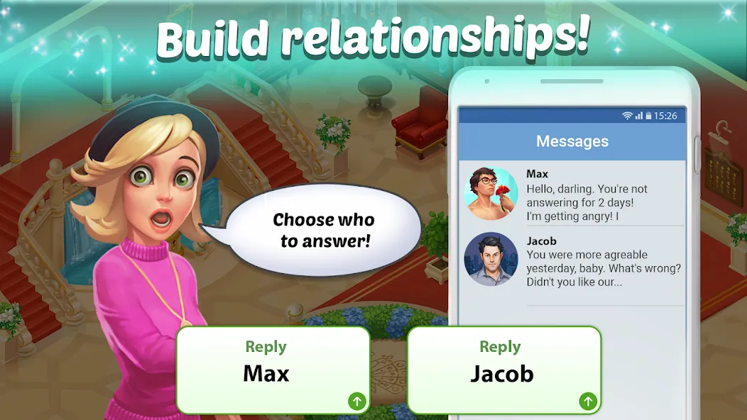 Family Hotel: love & match-3 (Фэмели Отель) [МОД: Много монет, Открытые уровни и Мега MOD] Screenshot 5