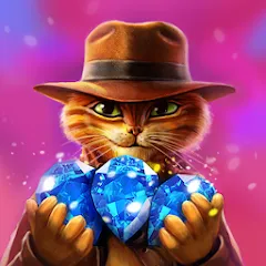 Скачать Indy Cat: Match 3 Adventure [МОД: Бесконечные деньги, Монеты и Мега MOD] | Взлом Indy Cat: Match 3 Adventure на Андроид