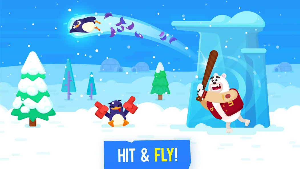 Bouncemasters: Penguin Games (Баунсмастерс) [МОД: Меню, Бесконечные монеты и Открытые уровни] Screenshot 1
