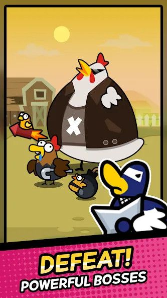 Duck vs Chicken : Idle Defense (Дак против Чикен) [МОД: Деньги, Монеты и Меню MOD] Screenshot 4