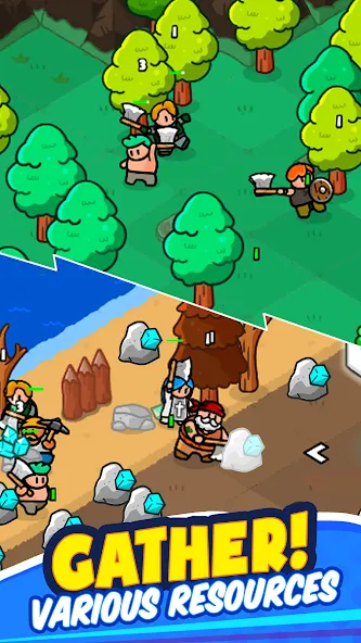 Rumble Heroes - Adventure RPG (Рамбл Хироес) [МОД: Много монет, Открытые уровни и Мега MOD] Screenshot 2