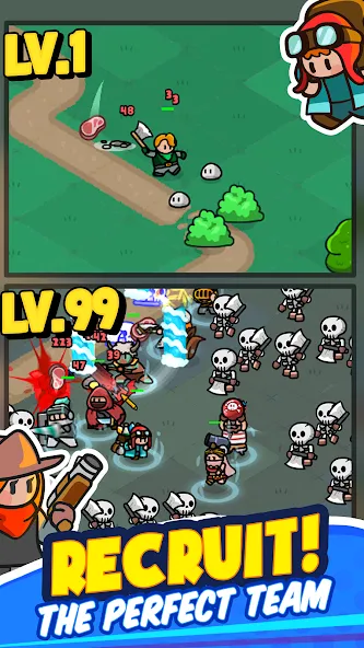 Rumble Heroes - Adventure RPG (Рамбл Хироес) [МОД: Много монет, Открытые уровни и Мега MOD] Screenshot 4