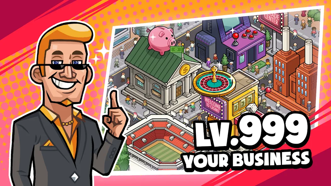 Idle Billionaire Tycoon (Айдл биллионер тайкун) [МОД: Много денег, Монет и Все открыто] Screenshot 2