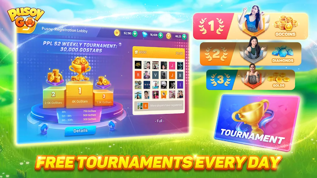 Pusoy Go-Competitive 13 Cards (Пусой Го) [МОД: Много монет, Открытые уровни и Мега MOD] Screenshot 3