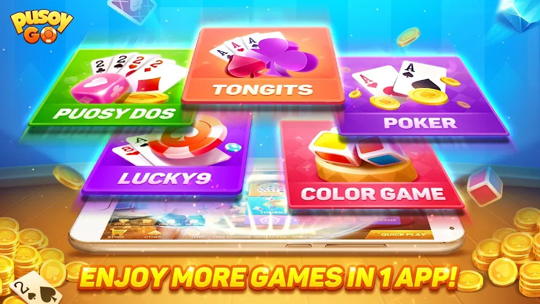 Pusoy Go-Competitive 13 Cards (Пусой Го) [МОД: Много монет, Открытые уровни и Мега MOD] Screenshot 5