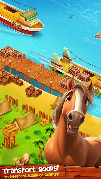 Country Valley Farming Game (Парадайз Хей Фарм Айленд) [МОД: Бесконечные деньги, Монеты и Мега MOD] Screenshot 5