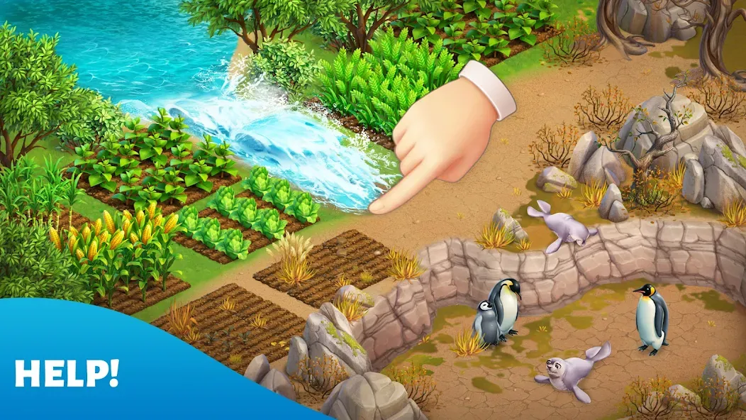 Spring Valley: Farm Game (принг Вэлли) [МОД: Меню, Бесконечные монеты и Открытые уровни] Screenshot 1