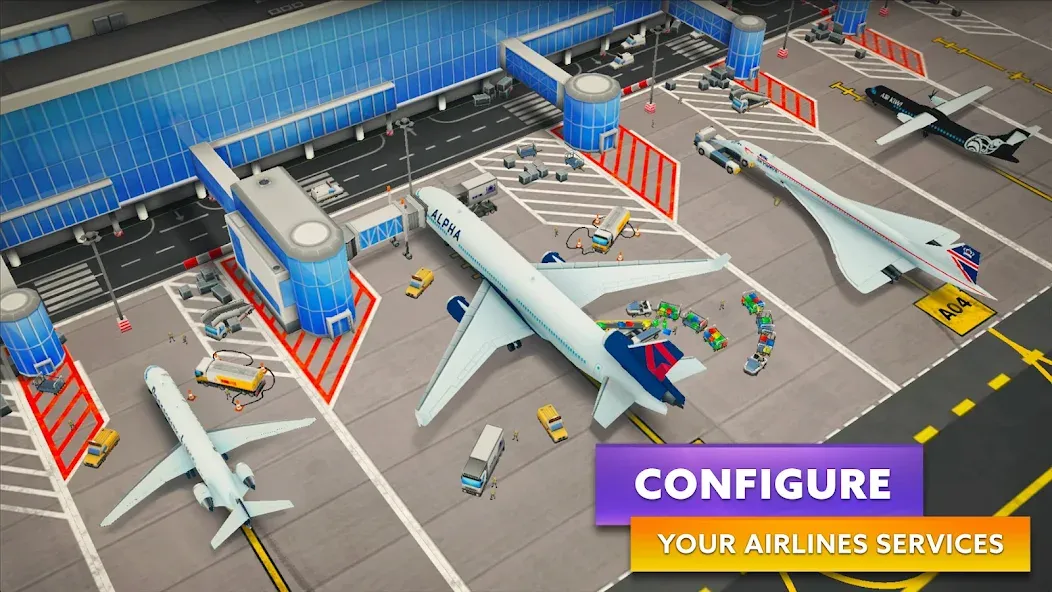 Airport Simulator: Tycoon Inc. (Эйрпорт Симулятор) [МОД: Все открыто, Дополнительные деньги и Меню MOD] Screenshot 3