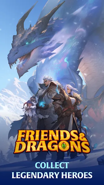 Friends & Dragons - Puzzle RPG [МОД: Много денег, Монет и Все открыто] Screenshot 1