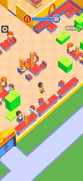 My Burger Shop: Burger Games (Май Бургер Шоп Игры) [МОД: Бесконечные деньги, Монеты и Мега MOD] Screenshot 1