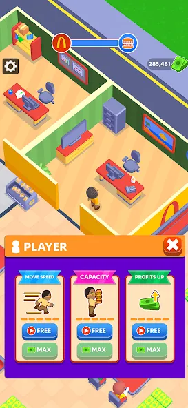 My Burger Shop: Burger Games (Май Бургер Шоп Игры) [МОД: Бесконечные деньги, Монеты и Мега MOD] Screenshot 4