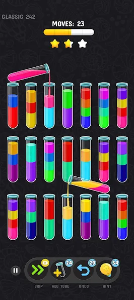 Color Water Sort Puzzle Games (Цветные игры сортировки воды) [МОД: Бесконечные деньги, Монеты и Мега MOD] Screenshot 1