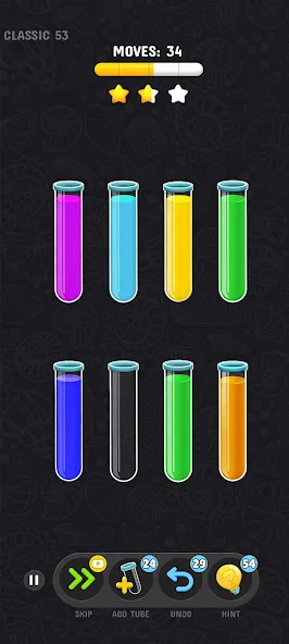 Color Water Sort Puzzle Games (Цветные игры сортировки воды) [МОД: Бесконечные деньги, Монеты и Мега MOD] Screenshot 2