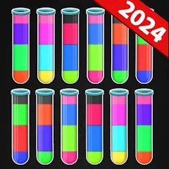 Скачать Color Water Sort Puzzle Games (Цветные игры сортировки воды) [МОД: Бесконечные деньги, Монеты и Мега MOD] | Взлом Color Water Sort Puzzle Games на Андроид