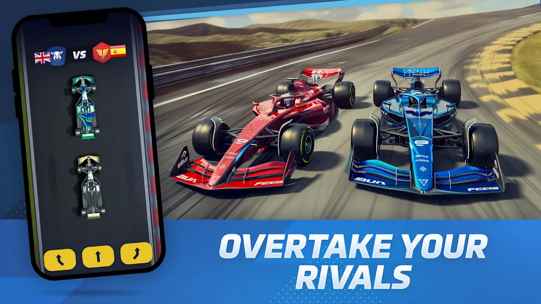 Racing Rivals: Team Car Game (Моторспортивные соперники) [МОД: Деньги, Монеты и Меню MOD] Screenshot 1