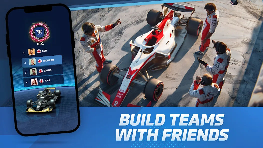 Racing Rivals: Team Car Game (Моторспортивные соперники) [МОД: Деньги, Монеты и Меню MOD] Screenshot 2