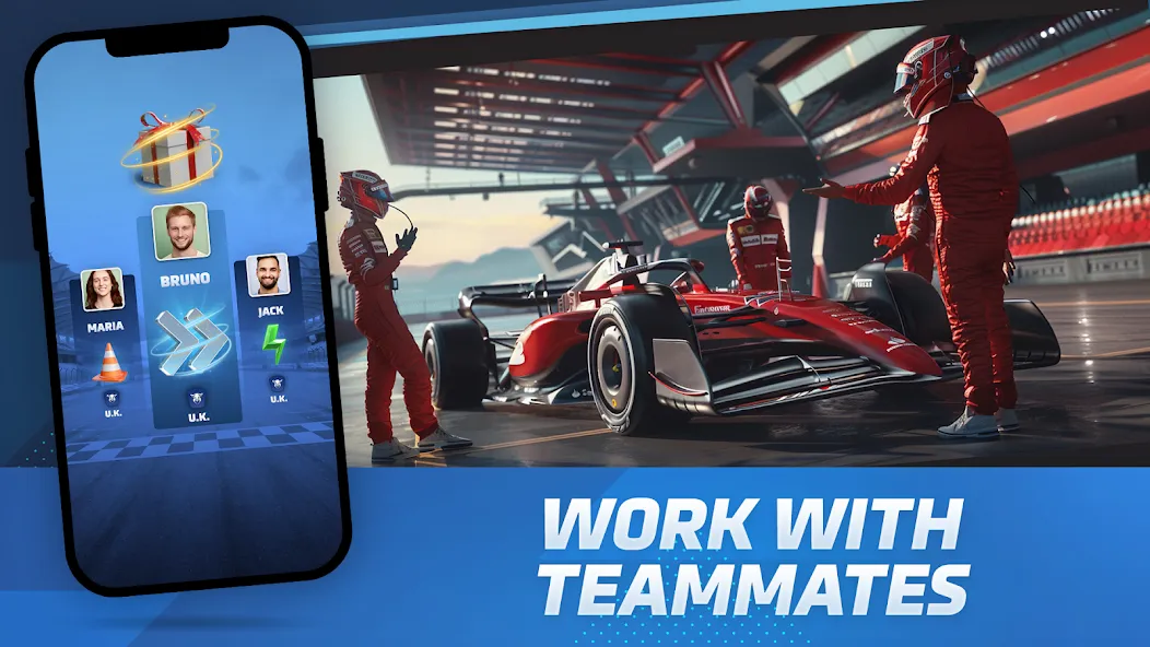 Racing Rivals: Team Car Game (Моторспортивные соперники) [МОД: Деньги, Монеты и Меню MOD] Screenshot 4