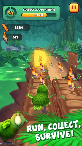 Kakapo Run: Animal Rescue Game (Какапо Ран) [МОД: Меню, Бесконечные монеты и Открытые уровни] Screenshot 1