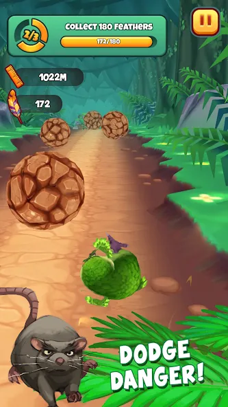 Kakapo Run: Animal Rescue Game (Какапо Ран) [МОД: Меню, Бесконечные монеты и Открытые уровни] Screenshot 4