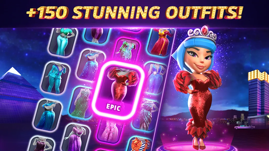 POP! Slots™ Vegas Casino Games [МОД: Меню, Бесконечные монеты и Открытые уровни] Screenshot 5