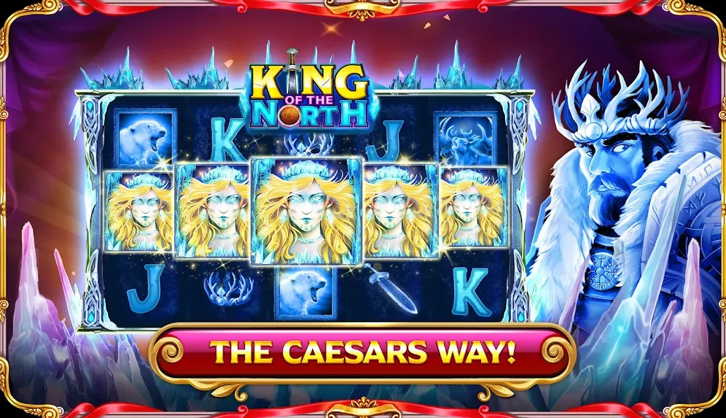 Caesars Slots: Casino Games (Сизарс Слотс) [МОД: Много монет, Открытые уровни и Мега MOD] Screenshot 3
