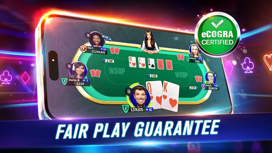 WSOP Poker: Texas Holdem Game (ВСОП Покер) [МОД: Все открыто, Дополнительные деньги и Меню MOD] Screenshot 3